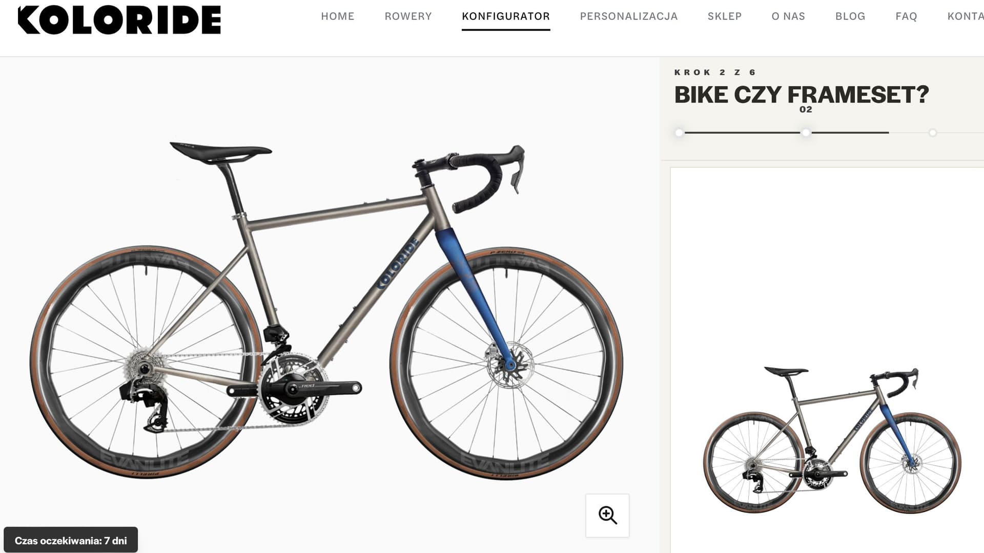 Konfigurator rowerowy – jak wygląda projektowanie roweru w Koloride?