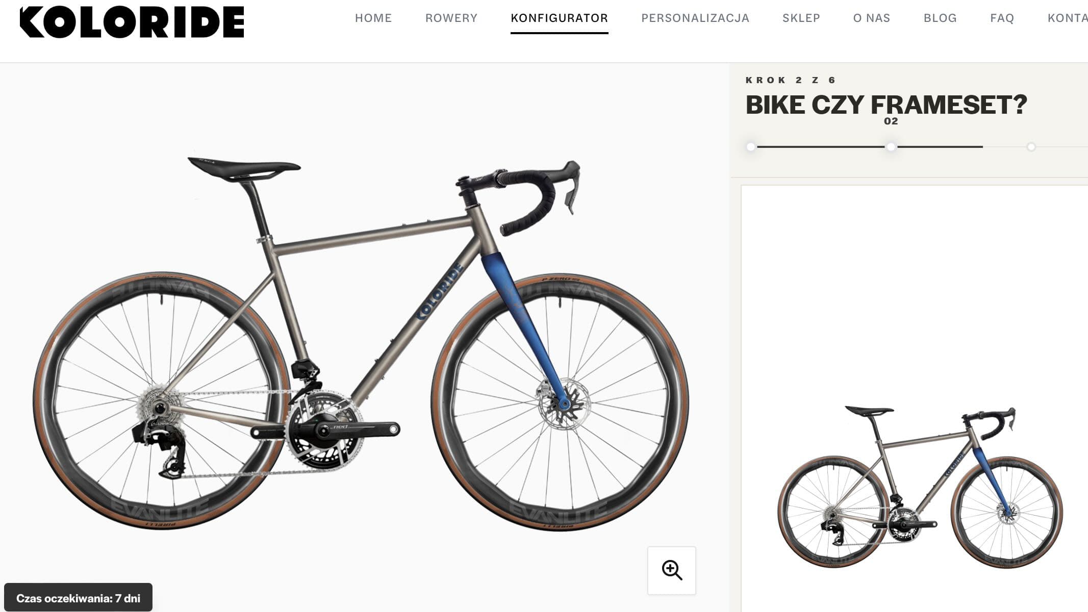 Konfigurator rowerowy – jak wygląda projektowanie roweru w Koloride?